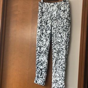 H&M pull on black and white pants
J
